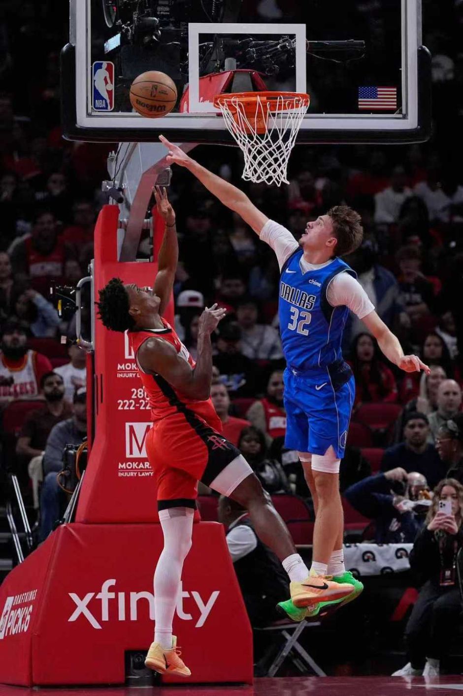 杜兰特21分申京砍26+11 火箭擒独行侠迎4连胜_独行侠缺少浓眉哥与欧文比赛回顾_NBA常规赛火箭对阵独行侠