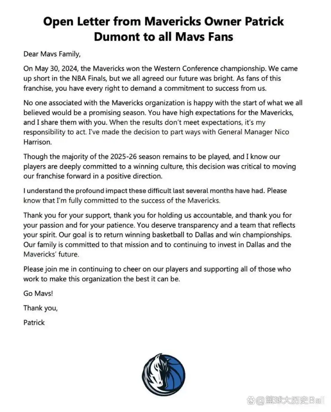 独行侠老板杜蒙承认交易东契奇错误_独行侠总经理解雇尼克哈里森_交易东契奇的罪人终于下课 但独行侠未来会变好吗？