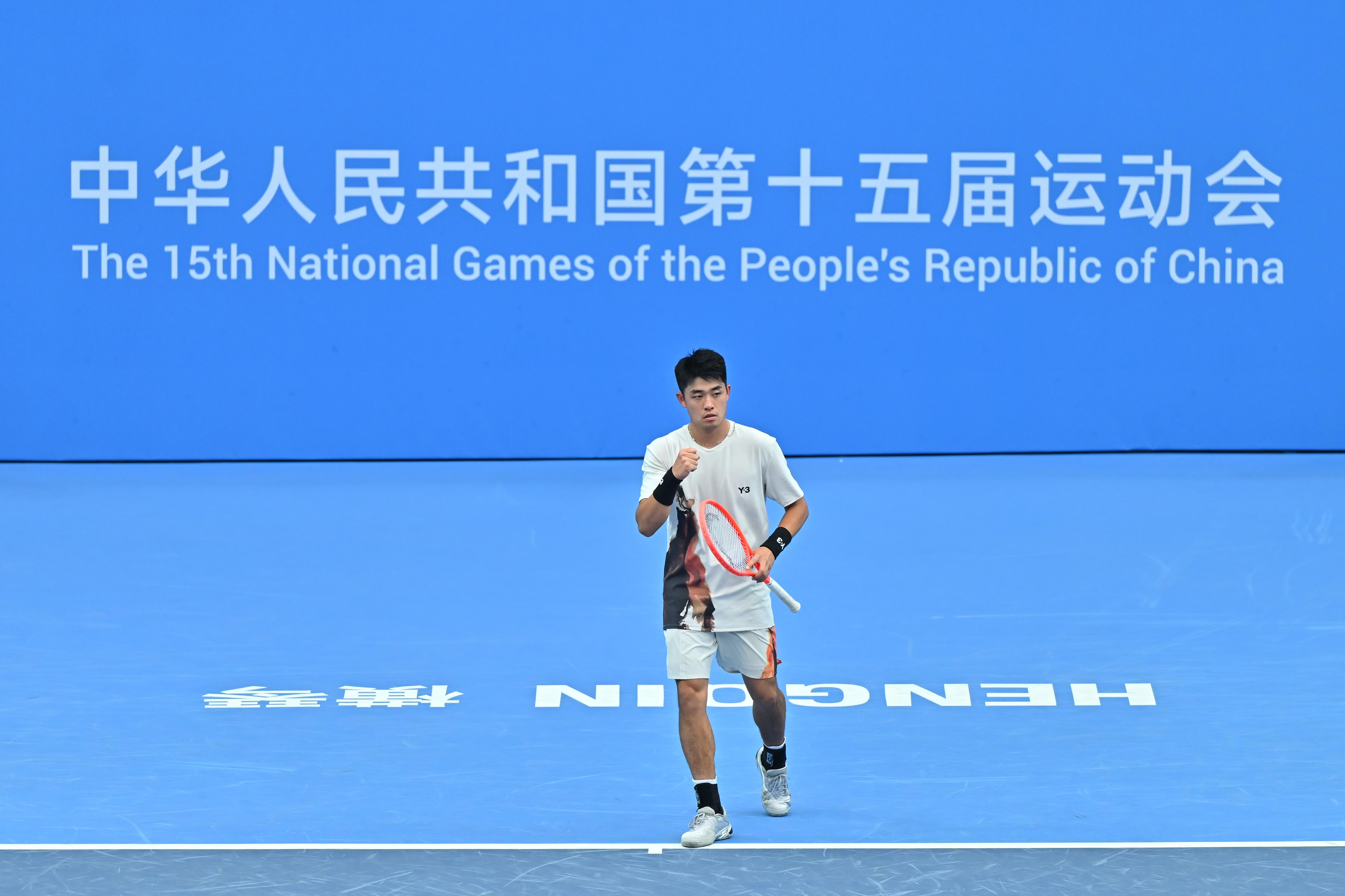 全运网球-张之臻吴易昺横扫晋级 王蔷朱琳挺进16强_王欣瑜张之臻_十五运会网球比赛