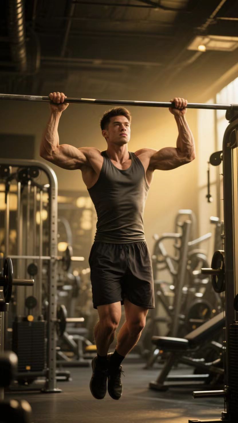 慢放离心训练效果_引体向上背部发力技巧_引体向上技巧bailang