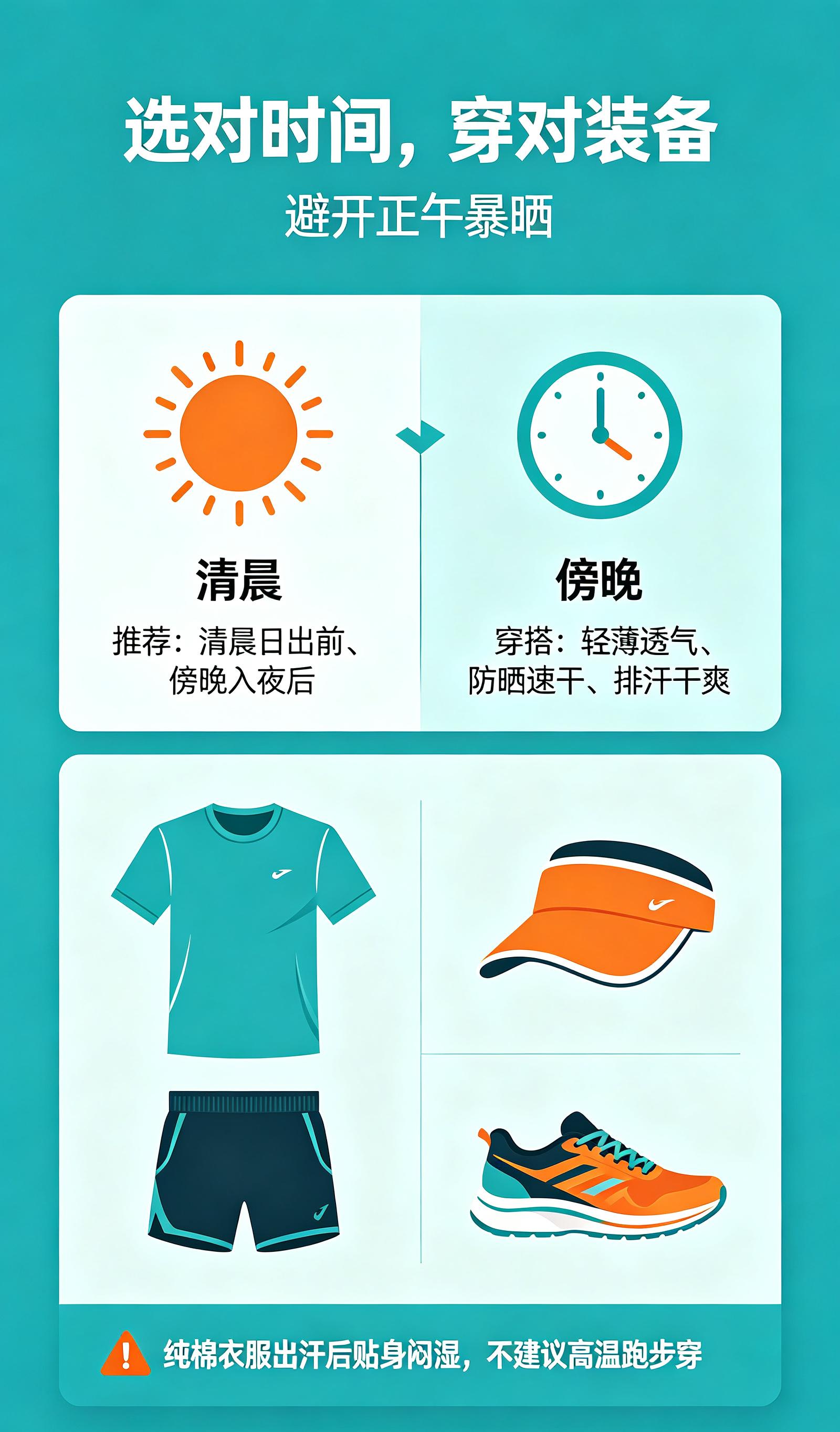 高温跑步中暑预防_夏季高温跑步安全常识_女生长跑前注意事项
