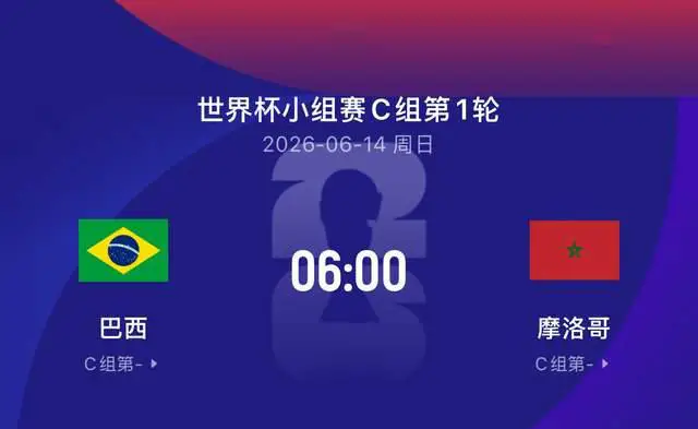 2026年世界杯 巴西 争冠实力 评估_2026年巴西世界杯预选赛_2026年世界杯 巴西 摩洛哥 对阵分析