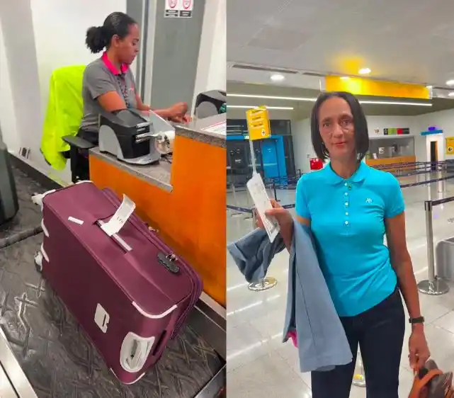 佛得角门将沃齐尼亚母亲美国之旅_沃齐尼亚母亲前往美国观赛_佛得角门将妈妈拖义乌行李箱赴美