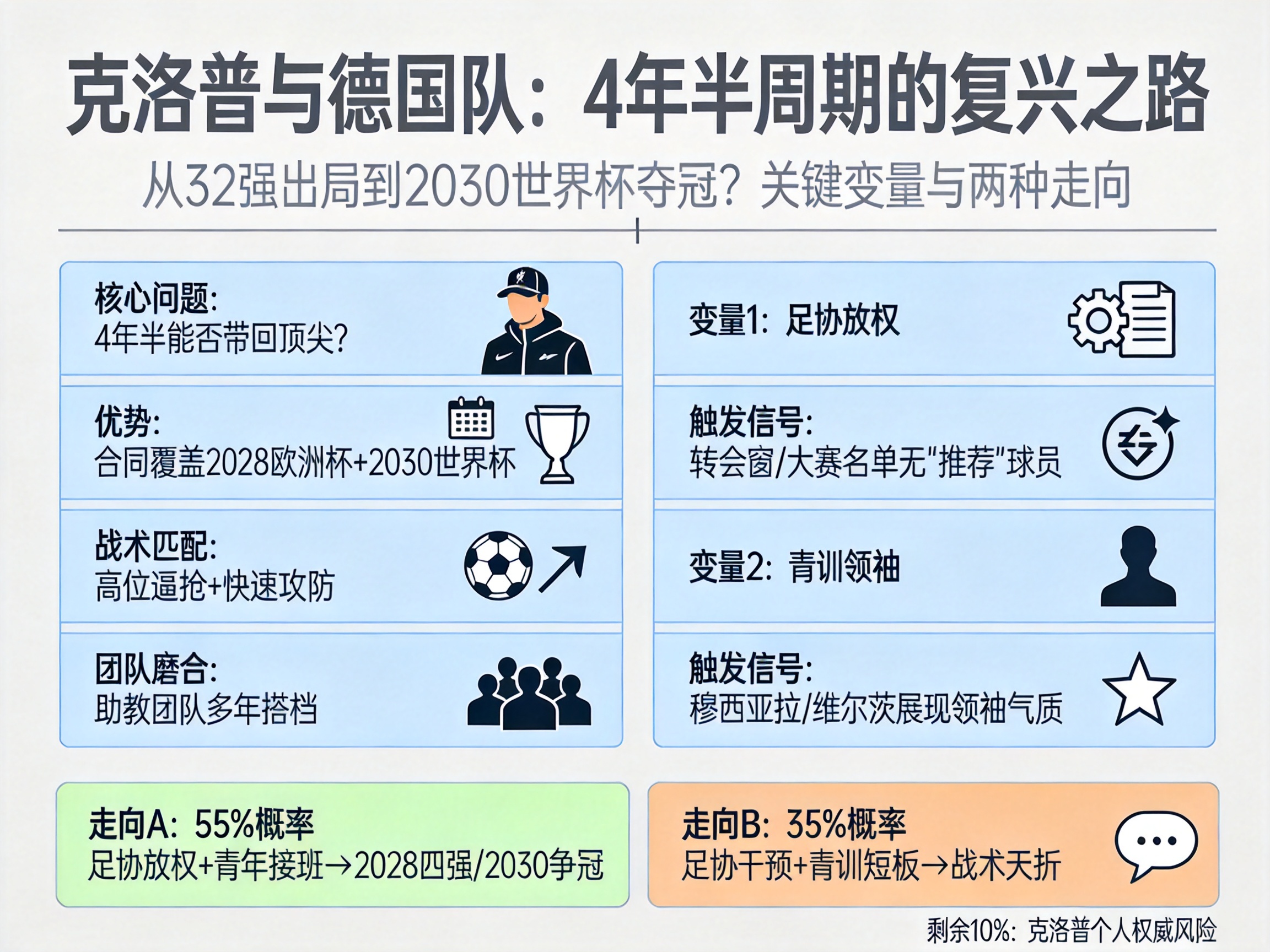 克洛普喊出2030夺冠，德国队刚经历最差世界杯，能重回顶尖吗？